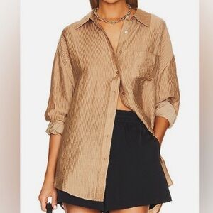 Anine Bing Tio blouse in Butterscotch- medium